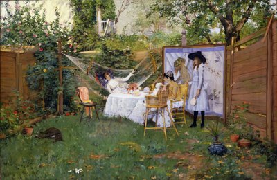 Open Air Breakfast by William Merritt Chase